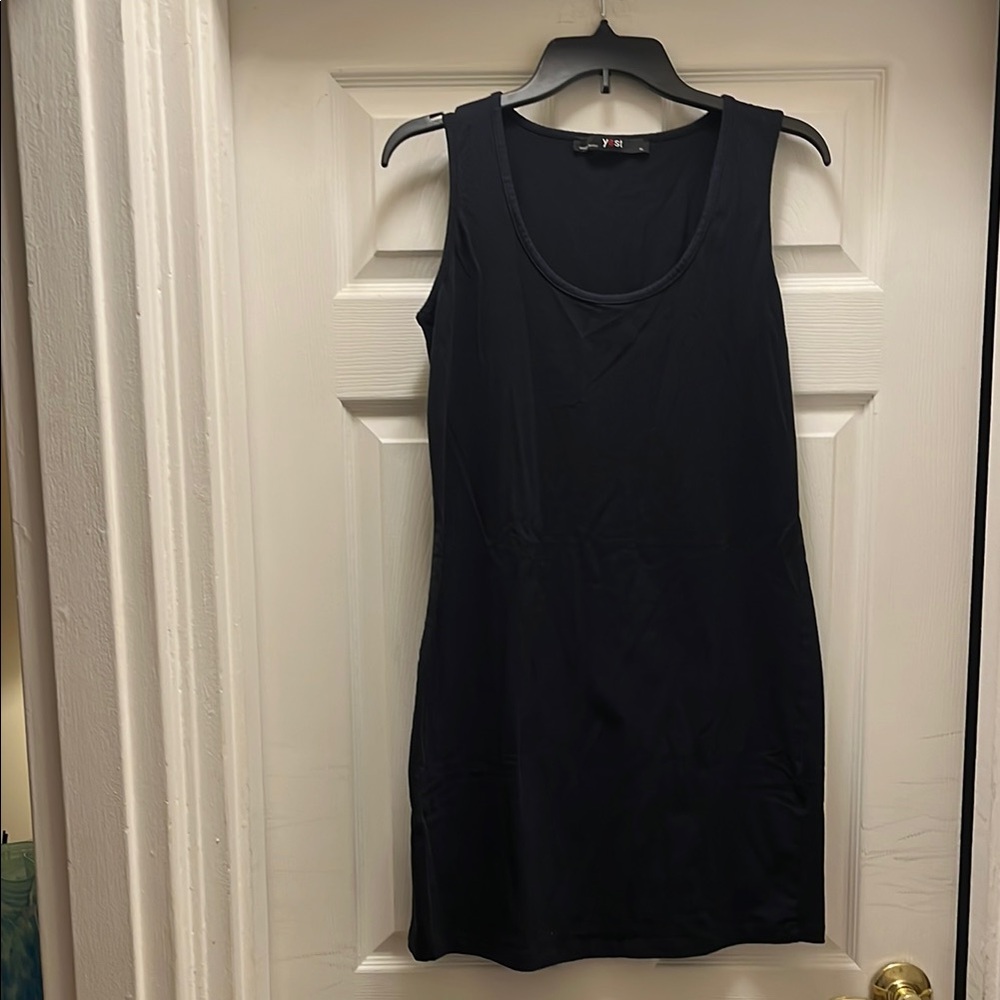 Black Sleeveless Sheath Swim Coverup